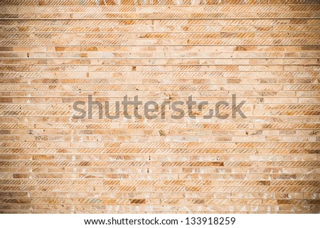 Pattern of wood in layer