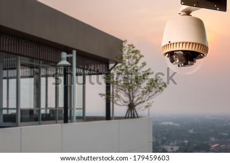 CCTV Camera Operating outside building