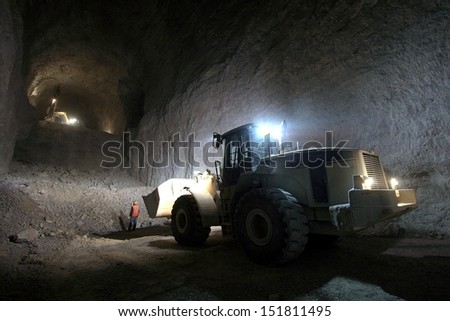 Mine work underground