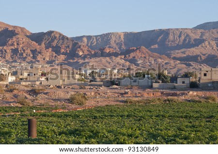 landscape of Jordan Valley