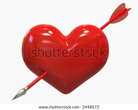 cupid arrow heart