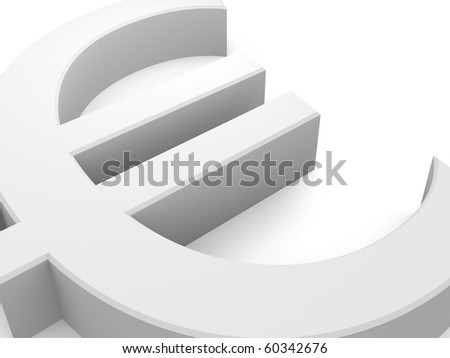 euro sign. Conceptual EURO sign