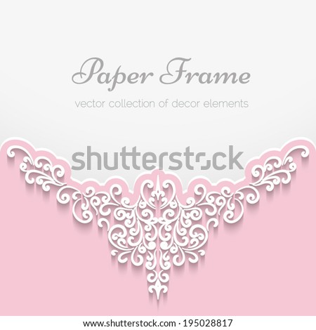 Abstract background scrapbook greeting card invitation vector decoration with paper swirls eps10 Abstract background scrapbook greeting card invitation vector decoration with paper swirls eps10