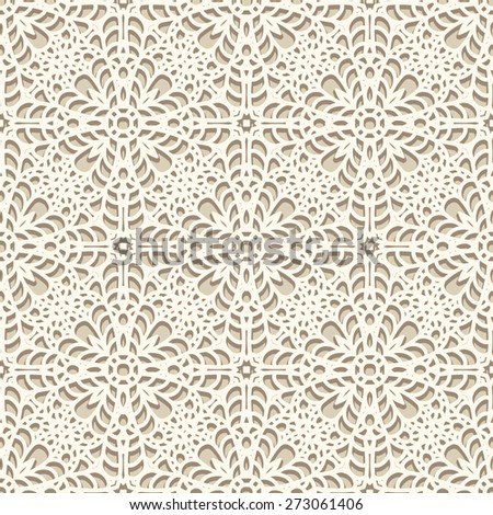 Seamless lace pattern, knitted or crochet texture, handmade lacy raster background