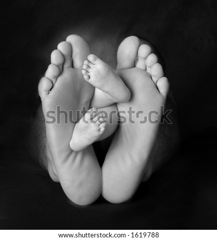 stock photo Dads and Baby Feet Save to a lightbox Please Login