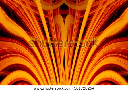 Abstract glow Twist background with fire flow