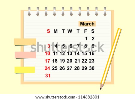 2013 Calendar  March