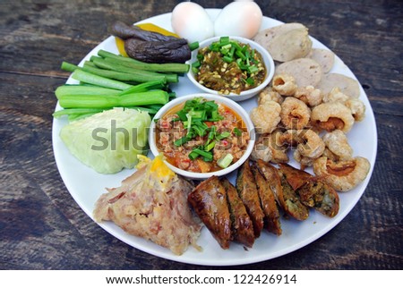 Hors-d\'oeuvre ,Thai food Northern style