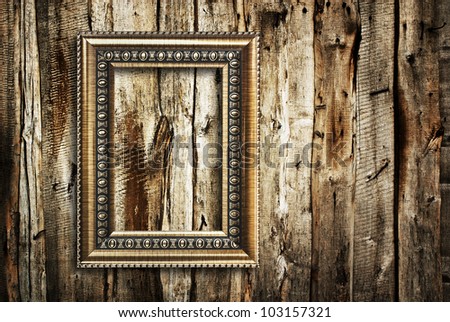 old frame against wall