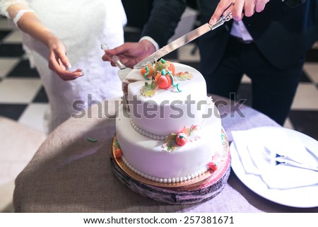 two-layer cake for a wedding