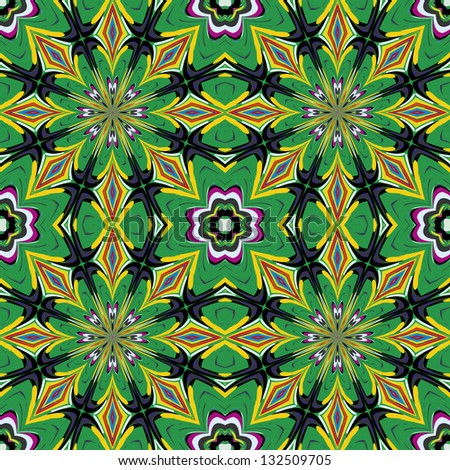 African textile design. Modern and fancy fabrics with traditional motifs