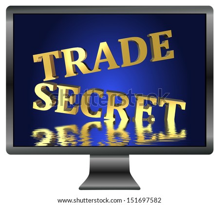 Trade Secret at risk through spying. Security concept for confidential informations