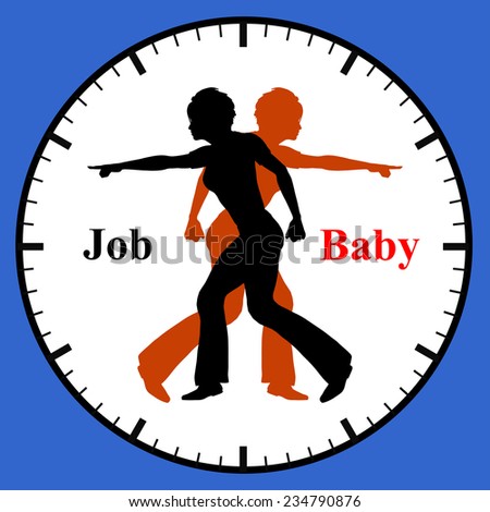 Job or Baby. Conflict of compatibility of having a baby and work
