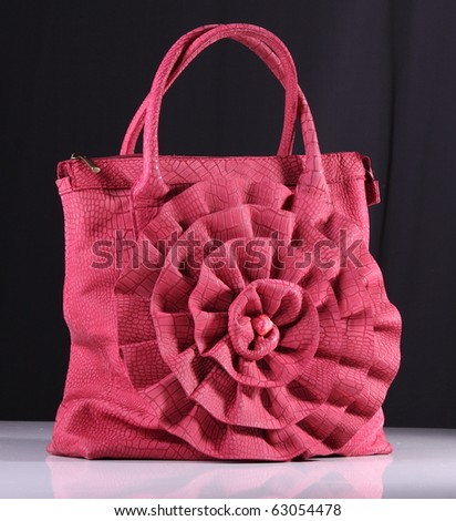 Pink bag with flower