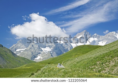 French Alps, mountain landscape. France.