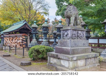 TOKYO, JAPAN - NOVEMBER 25: Toshogu Shrine in Tokyo, Japan on November 25, 2013. Built in 1616, one of numerous shrines across country, dedicated to Tokugawa Ieyasu, the founder of the Edo Shogunate