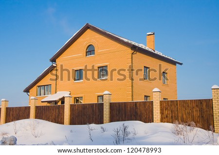 new modern cottages in winter