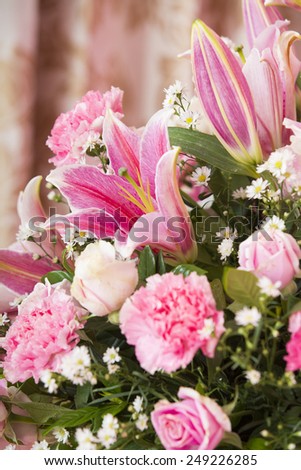 Beautiful flower wedding decoration