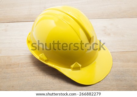Hard hat for industrial workers, engineers & architect - isolated on white background