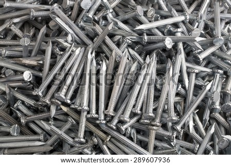 Heap of Silver Concrete nails texture