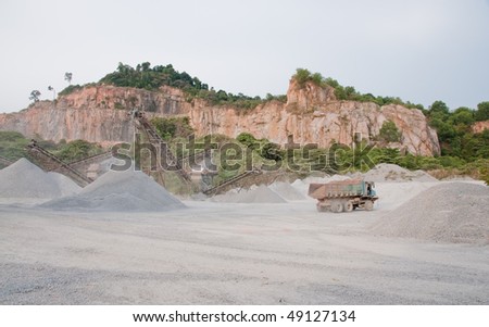 Sand and stone quarry