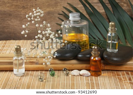 still-life subjects of relaxing spa treatments
