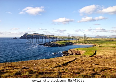 beautiful coast landscape on Dingle peninsula, Ireland