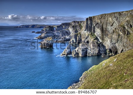 Mizen Head, Ireland - atlantic coast cliffs at Mizen Head, County Cork, Ireland