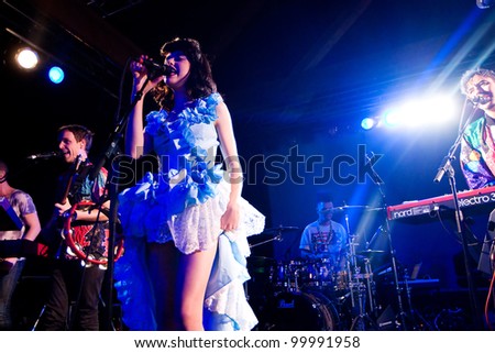 SEATTLE - April 10:  Alternative pop and soul singer Kimbra performs on stage at the Showbox Sodo in Seattle on April 10, 2012.