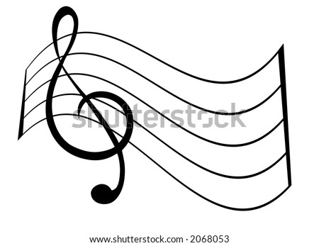 treble clef and bass clef. stock vector : Treble Clef and