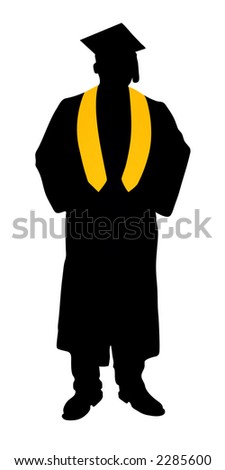 Male Graduate Silhouette