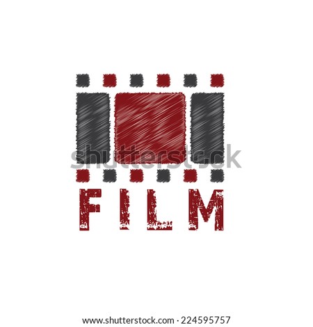 grunge film tape vector design template grunge film tape vector design template