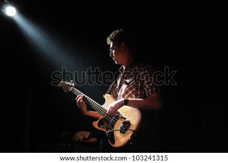 BARCELONA, SPAIN - MAR 21: Deer Tick band performs at Apolo on March 21, 2012 in Barcelona, Spain.