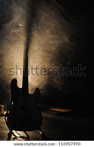 Barcelona, Spain - Oct 18: Guitar From Whomadewho Band, Who Performs At Music Hall On October 18, 2012 In Barcelona.