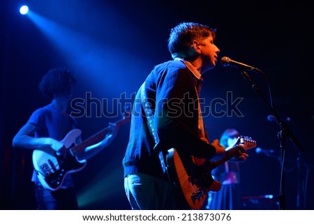 BARCELONA - MAY 27:Darren Hayman & the Trial Separation (band) performs at Heineken Primavera Sound 2014 Festival (PS14) on May 27, 2014 in Barcelona, Spain.