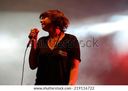 BENICASSIM, SPAIN - JULY 19: Charlyn Chan Marie Marshall, frontwoman of Cat Power (band), performance at FIB Festival on July 19, 2014 in Benicassim, Spain.