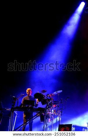 BARCELONA - MAY 29: Disclosure (English electronic music duo) performance at Heineken Primavera Sound 2014 Festival (PS14) on May 29, 2014 in Barcelona, Spain.