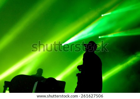 BENICASSIM, SPAIN - JULY 17: Chase & Status (British electronic music production duo band) performs at FIB Festival on July 17, 2014 in Benicassim, Spain.