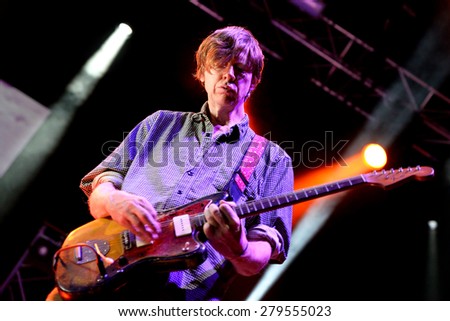 BILBAO, SPAIN - OCT 31: Thurston Moore (band) live performance at Bime Festival on October 31, 2014 in Bilbao, Spain.
