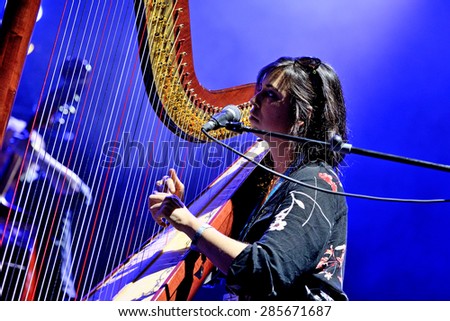 BILBAO, SPAIN - OCT 31: The Barr Brothers (band) live performance at Bime Festival on October 31, 2014 in Bilbao, Spain.