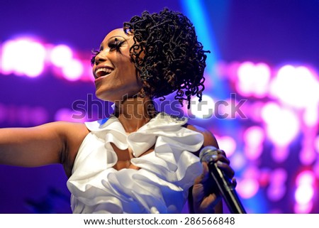 BARCELONA - JUN 14: Chic featuring Nile Rodgers (band) performs at Sonar Festival on June 14, 2014 in Barcelona, Spain.
