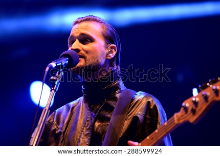 VALENCIA, SPAIN - APR 4: Wild Beasts (band) performs at MBC Fest on April 4, 2015 in Valencia, Spain.