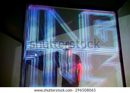 BARCELONA - JUN 20: Flying Lotus (experimental and electronic music band) live music show at Sonar Festival on June 20, 2015 in Barcelona, Spain.