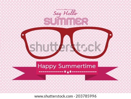 Summer concept idea design card