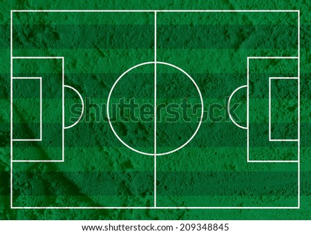 Soccer field or Football textured grass field on wall texture background design