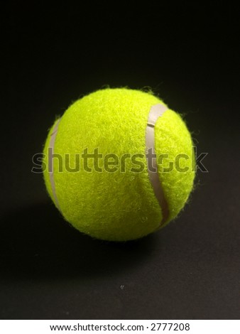 a  Photo closed up of Tennis ball