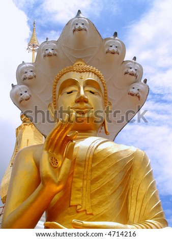 a  photo  of  view of  buddhist   / art style  buddhist  in  thailand