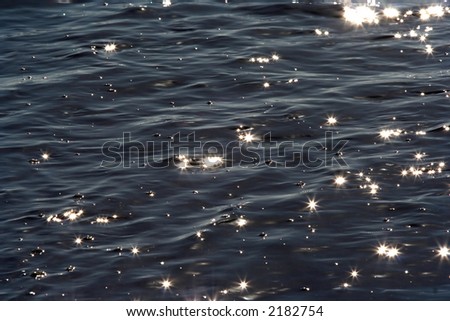 river water with light reflex