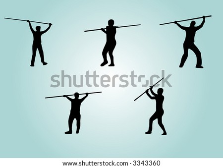 illustration of martial arts - set 1