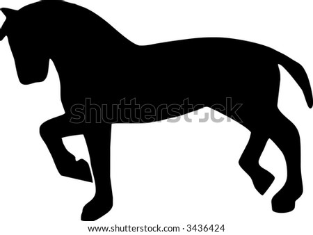 a horse walking